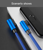 90 Degree Right Angle USB Fast Charger Data Cable For iPhone iPod iPad nonoem 1M
