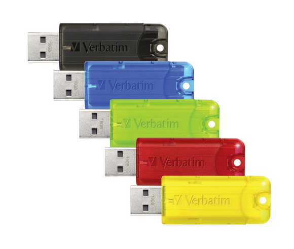 5 x 32gb Verbatim USB 2.0 Drive window 7 8 10 mac linux - random colour styles