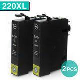 1-5 BLACK T220 220XL T220XL Ink Cartridges for WF2630 WF2650 WF2760 NON-OEM