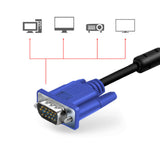 VGA 15Pin Monitor PC Cable Male to Male Cord For LCD Laptop HDTV TV QLED 3m 5m
