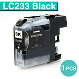 1 to 10pcs BLACK LC233 cartridges DCP-J4120 MFC-J4620 MFC-J5320 MFC-5720 MFCJ680