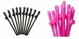 10/20/50X Willy Penis Dick Straw Hens Night Party Straws Mix Colours Bachelorett