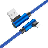 90 Degree Right Angle USB Fast Charger Data Cable For iPhone iPod iPad nonoem 1M
