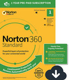 Norton 360 Standard security 2021 software for 1 Device 1 year - POST