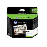 CHOOSE Genuine Original HP 63 / 63XL Black Tri-Colour VALUE Pack Ink cartridge