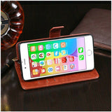 slim pu LEATHER Wallet Flip Case Card Stand Cover For iPhone 4 5s 6 SE (1st Gen)