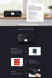 Canon PIXMA Home TS6360 Wireless 3-in-1 Inkjet Printer in Black NO INK